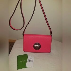 Kate Spade Newberry Peony leather crossbody, barely used, original tags!